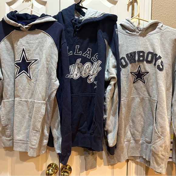 Lot of 3 vintage Dallas Cowboys NFL Men's Hoodies - Picture 1 of 12